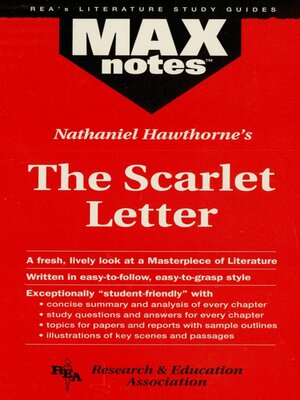 cover image of The Scarlet Letter (MAXNotes Literature Guides)